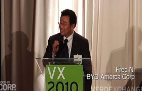 Fred Ni, GM of BYD-Motors, Addresses VX2010